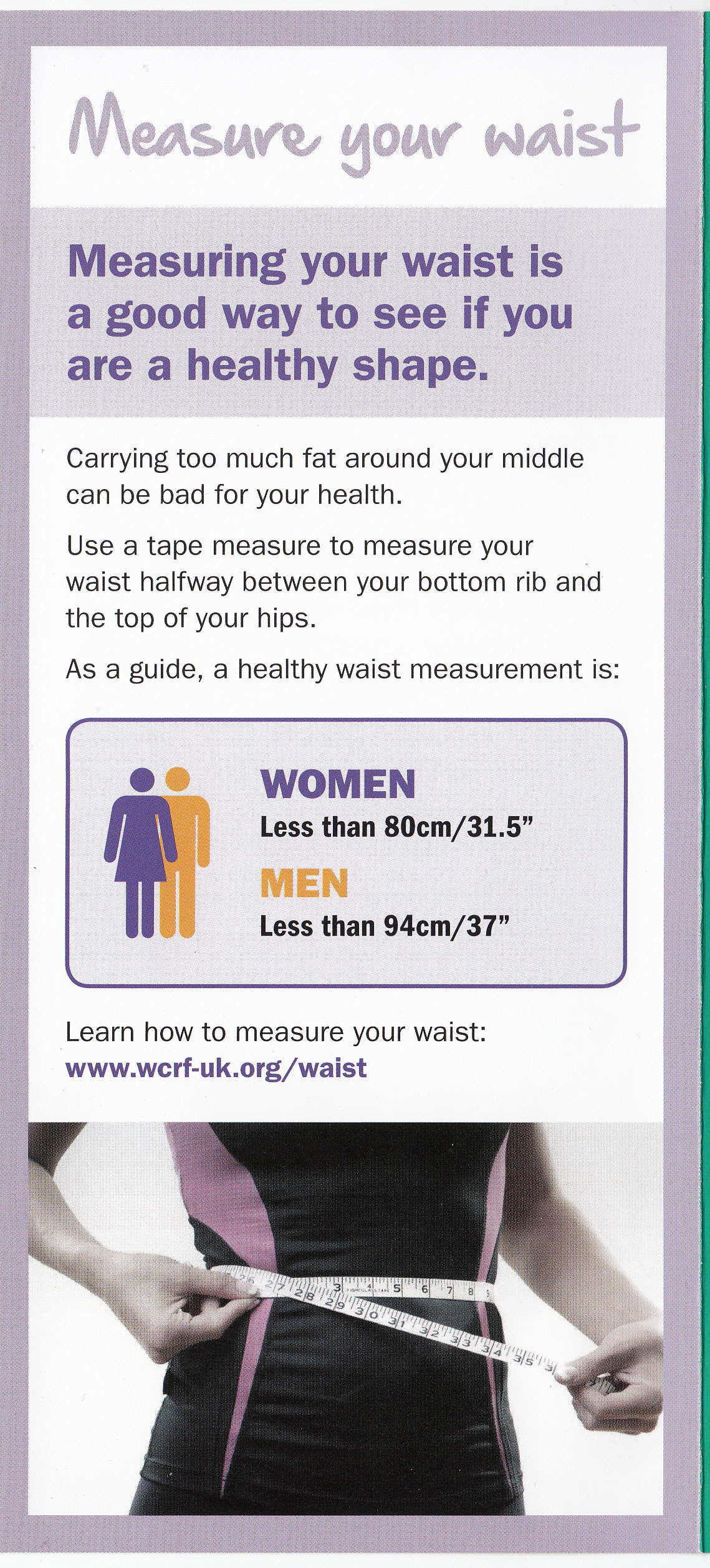 Measure your waist