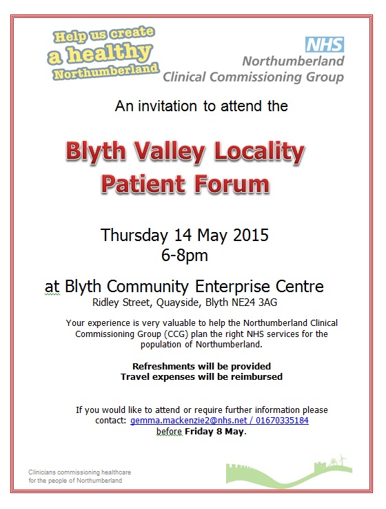 Blyth Valley Patient Forum 2015